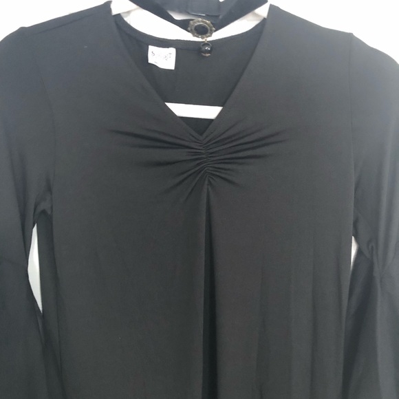 Spirit Halloween Dark Witch costume girls size‎ large 12/14 dress & choker - Picture 4 of 14